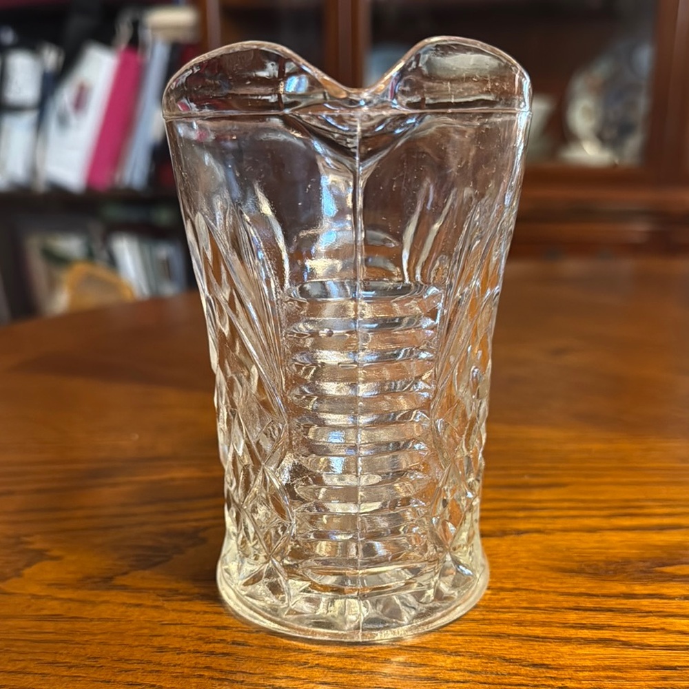 Vintage Clear Glass Pitcher